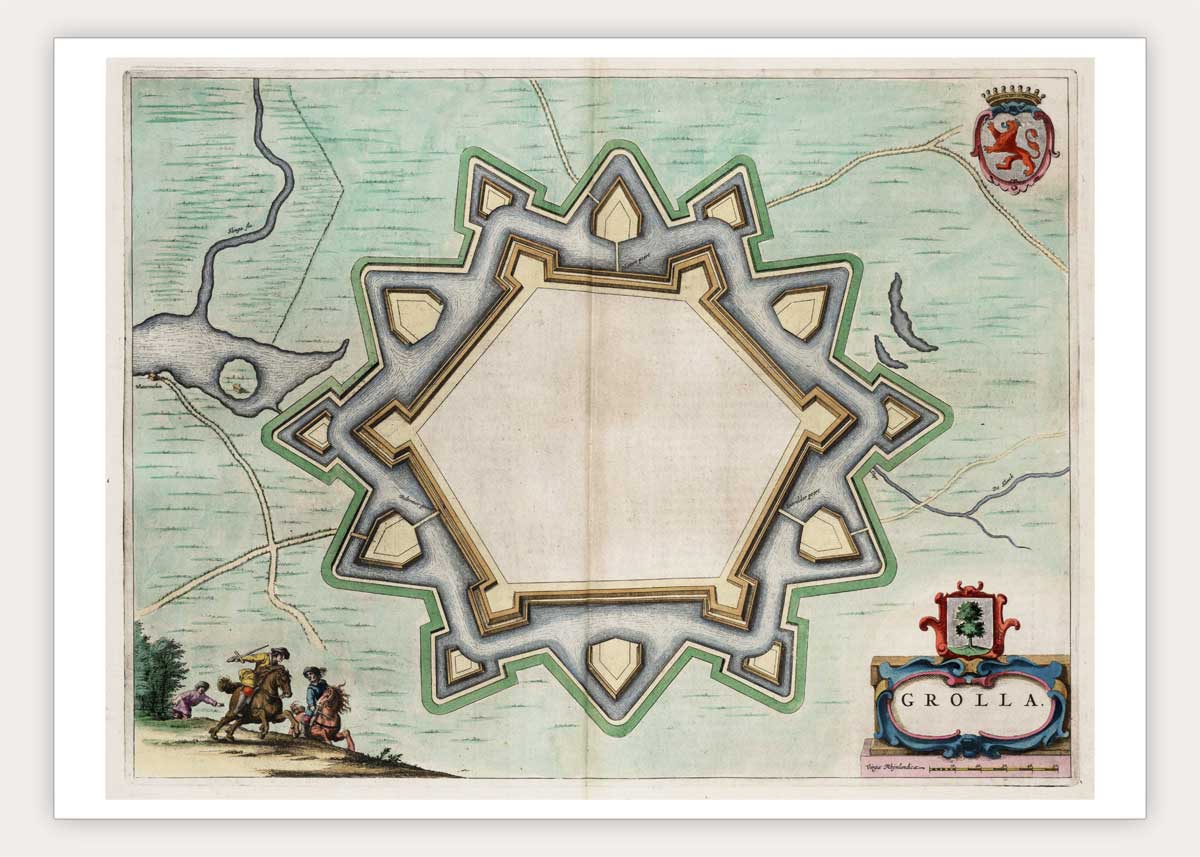 Oude kaart Groenlo - Blaeu