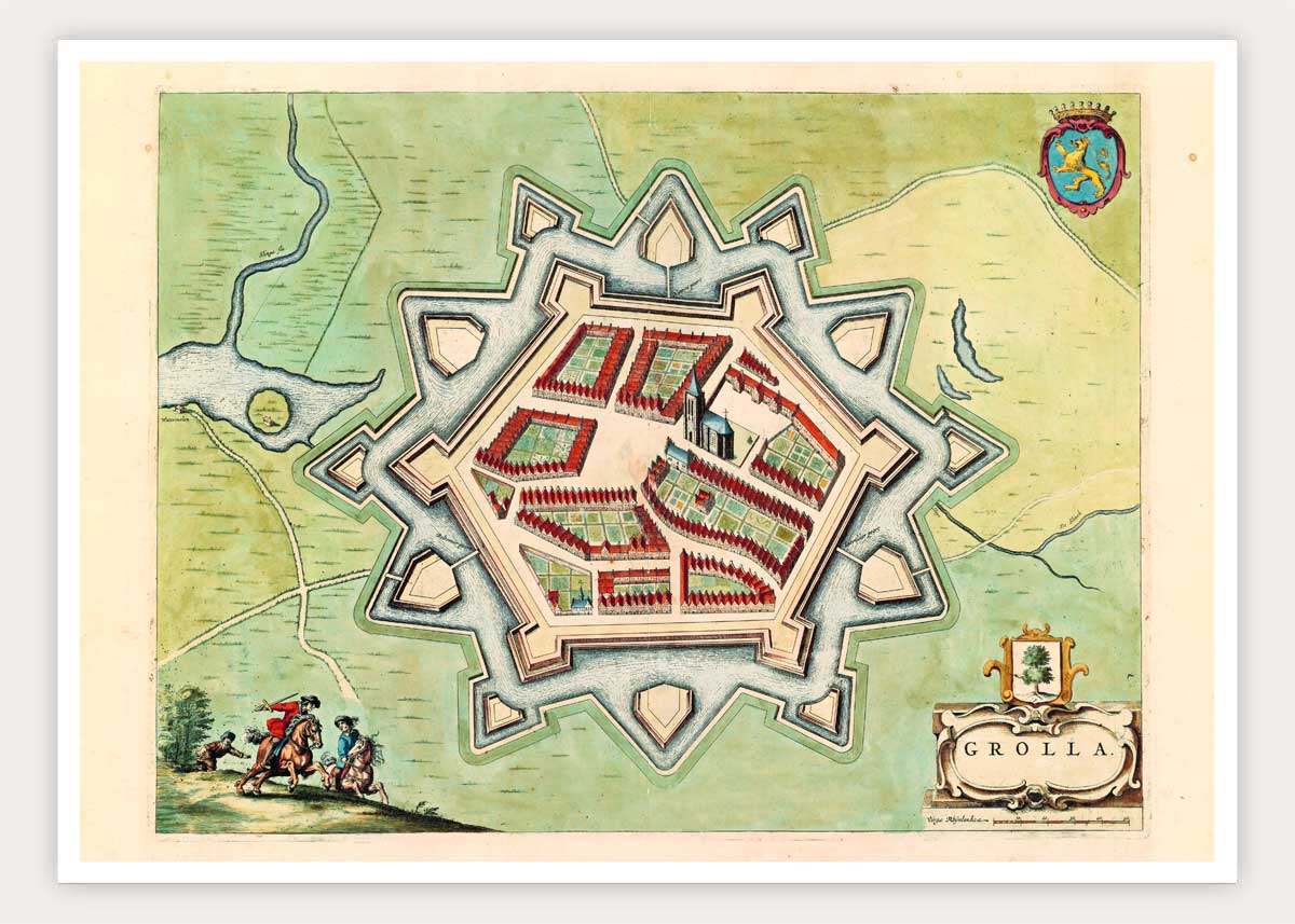 Oude kaart Groenlo - atlas Frederick de Wit