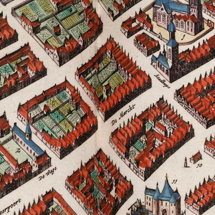 Oude kaart Heusden - Uit de Atlas van Loon