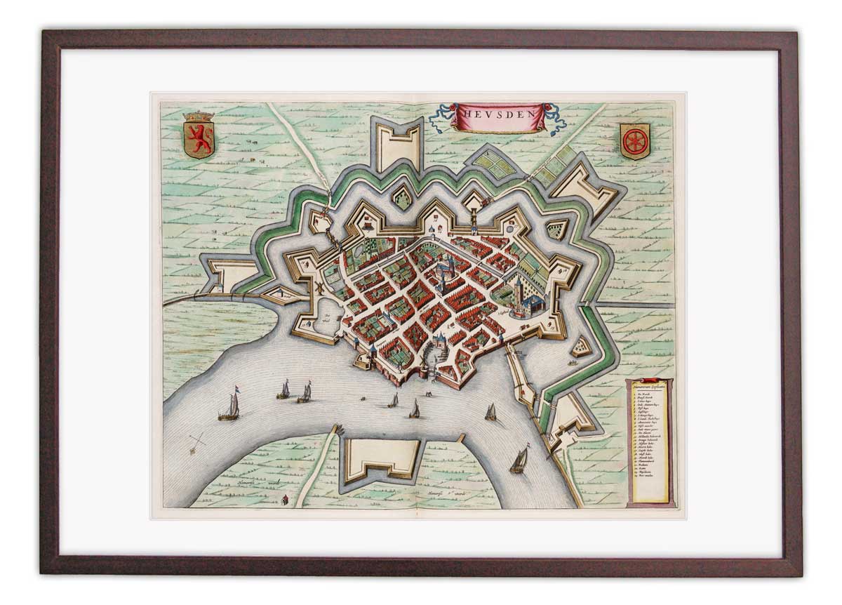 Oude kaart Heusden - Uit de Atlas van Loon