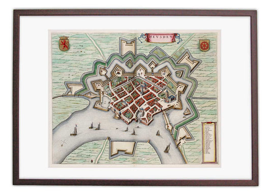 Oude kaart Heusden - Uit de Atlas van Loon