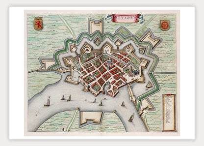 Oude kaart Heusden - Uit de Atlas van Loon