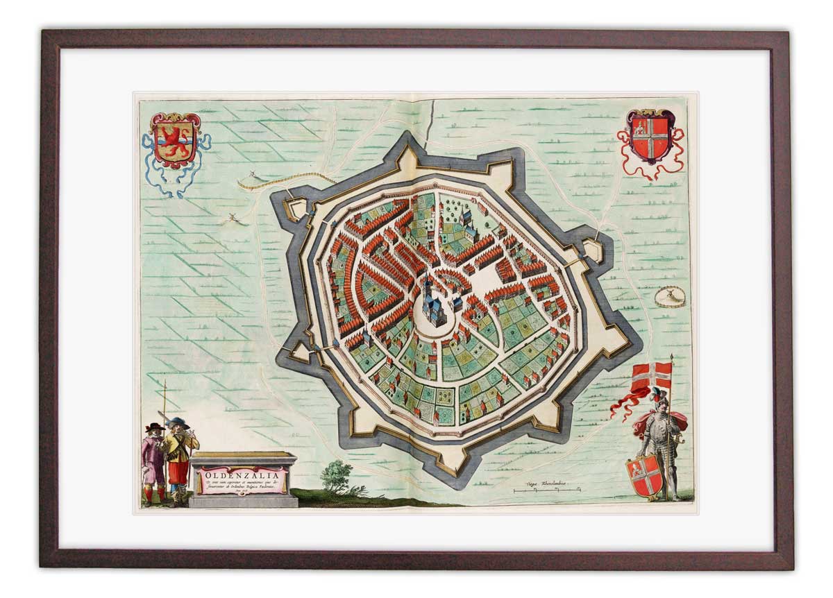 Oude kaart Oldenzaal - Uit de Atlas van Loon