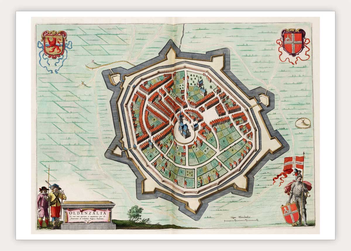 Oude kaart Oldenzaal - Uit de Atlas van Loon