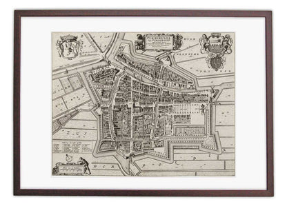 Oude kaart Purmerend - Frederik de Wit