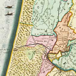 Oude kaart Rijnland