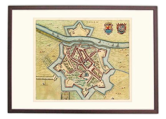 Oude kaart Tholen - Frederick de Wit