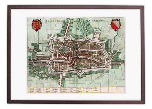Oude kaart Utrecht - Uit de Atlas van Loon