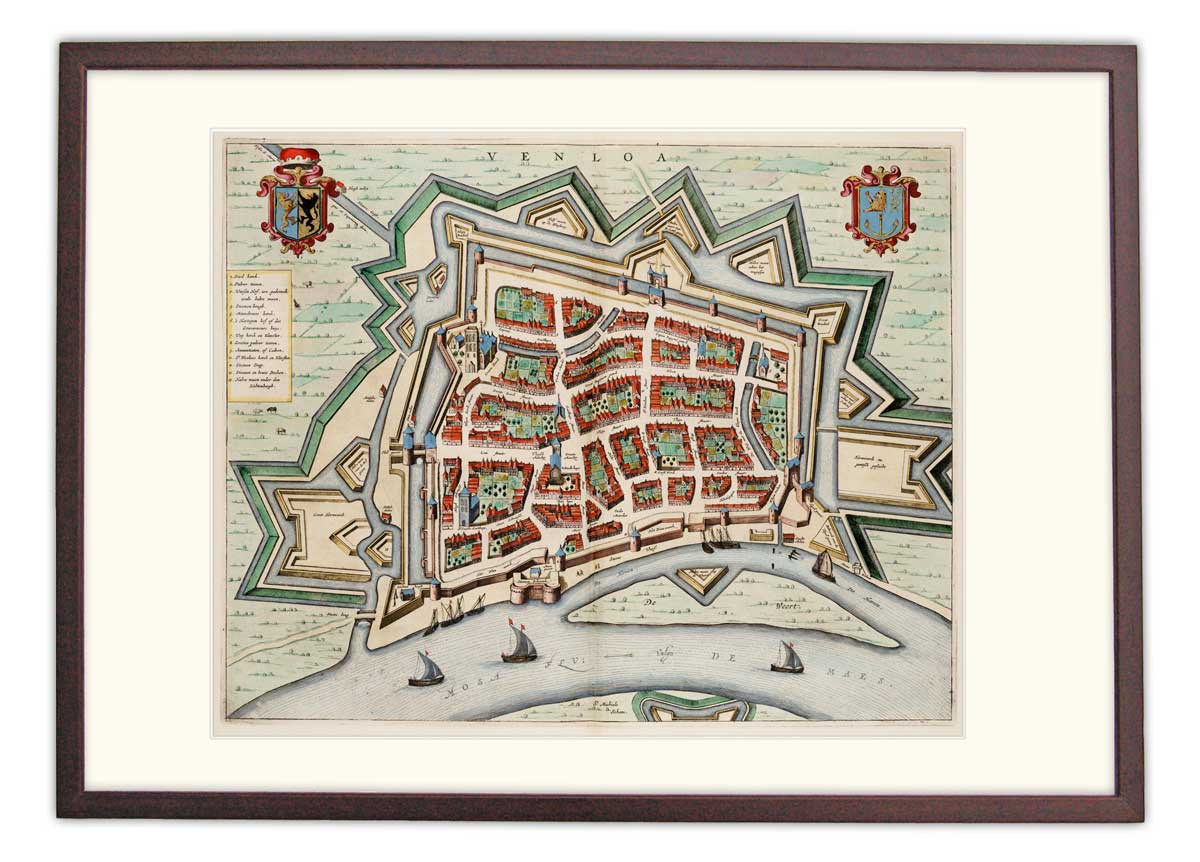 Oude kaart Venlo - Blaeu