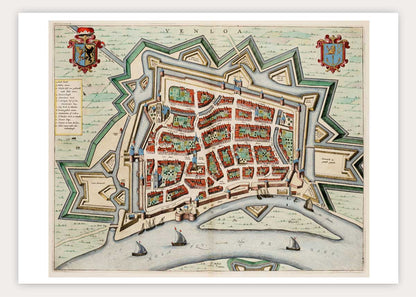 Oude kaart Venlo - Blaeu