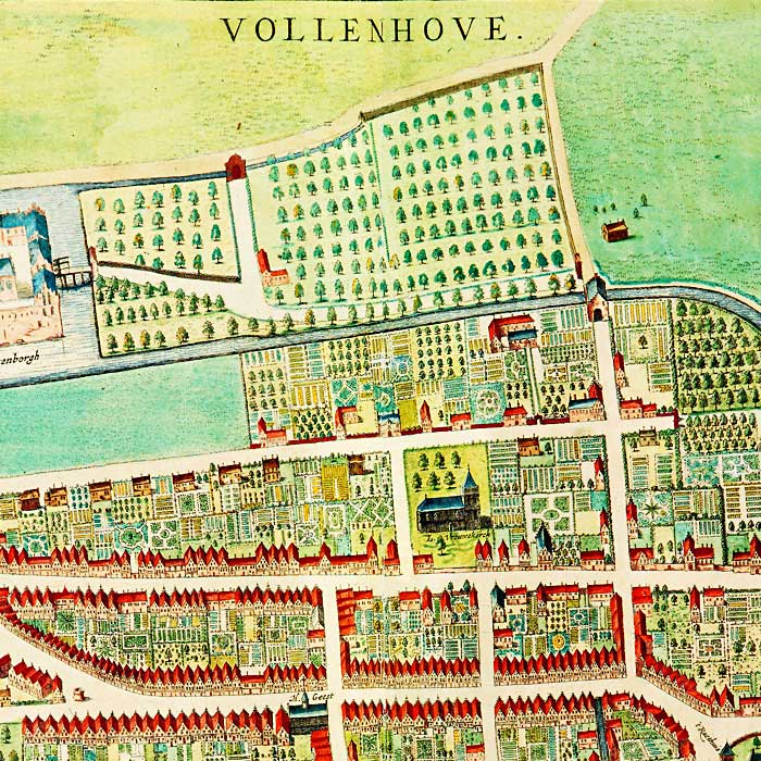 Oude kaart Vollenhove - Frederick de Wit