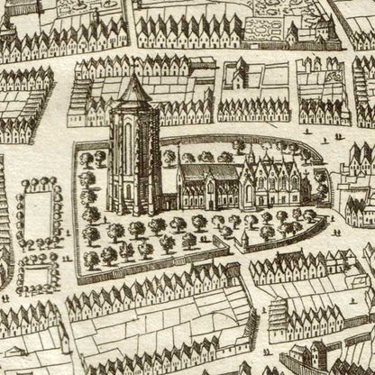 Oude kaart Zierikzee - Smallegange