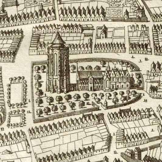 Oude kaart Zierikzee - Smallegange