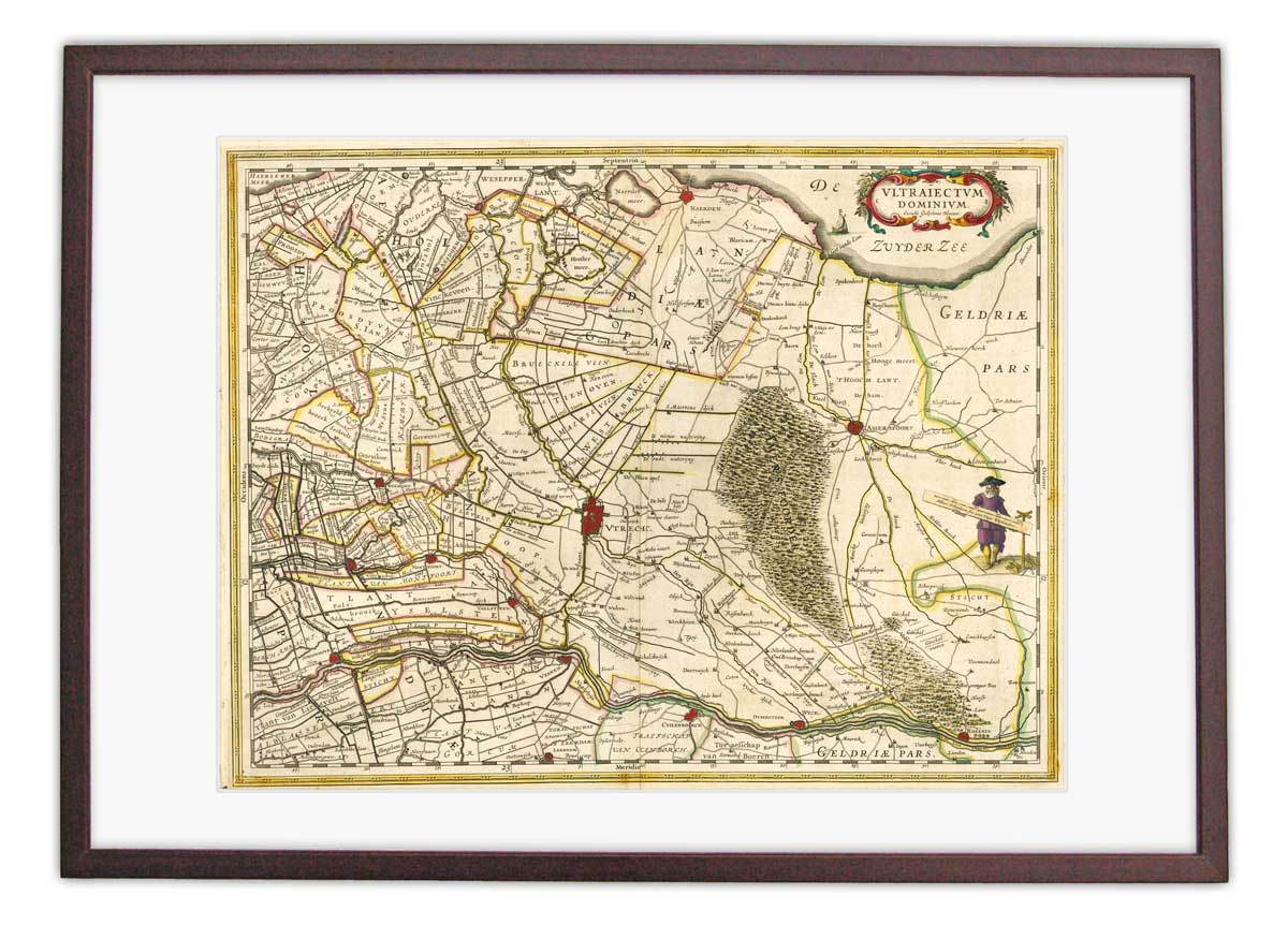 Oude kaart provincie Utrecht - Blaeu