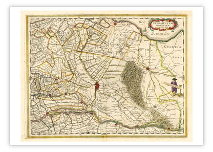 Oude kaart provincie Utrecht - Blaeu
