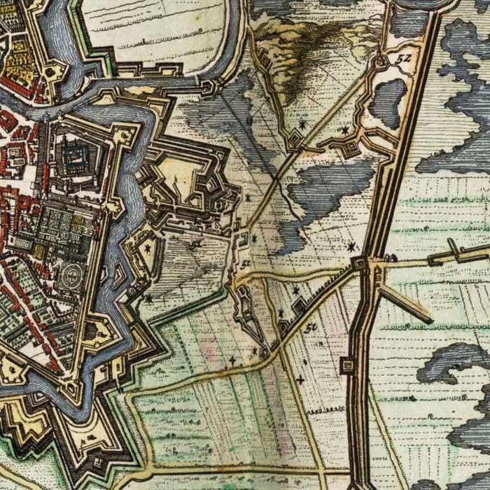 Beleg van Breda - oude kaart