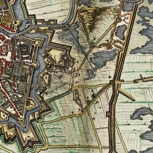 Beleg van Breda - oude kaart