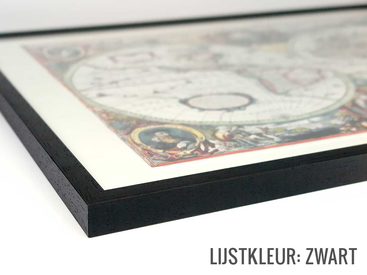 Lijst in de stijl zwart