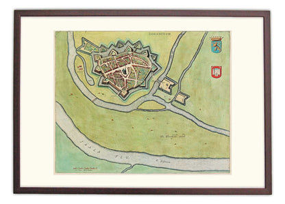 Doesburg - oude kaart Atlas De Wit