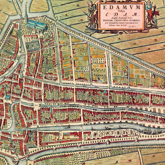 Edam - oude kaart Atlas De Wit