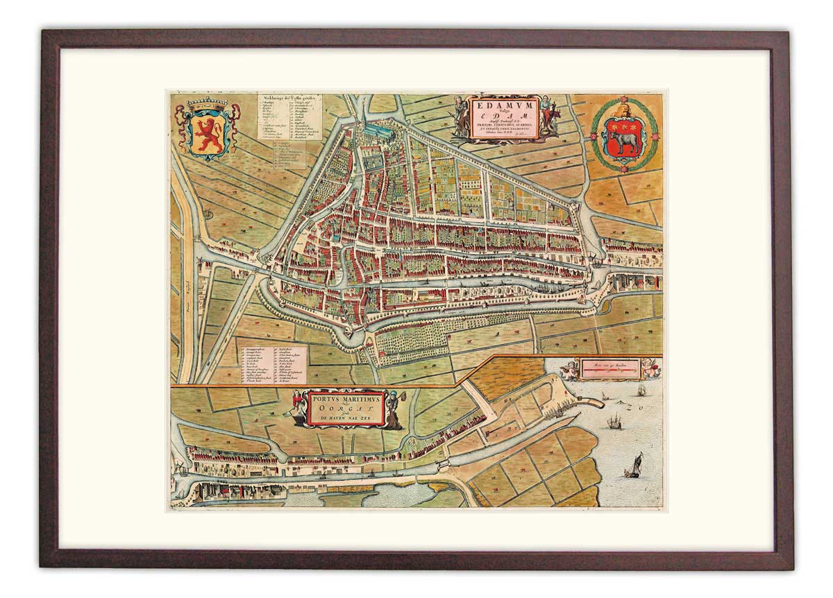 Edam - oude kaart Atlas De Wit