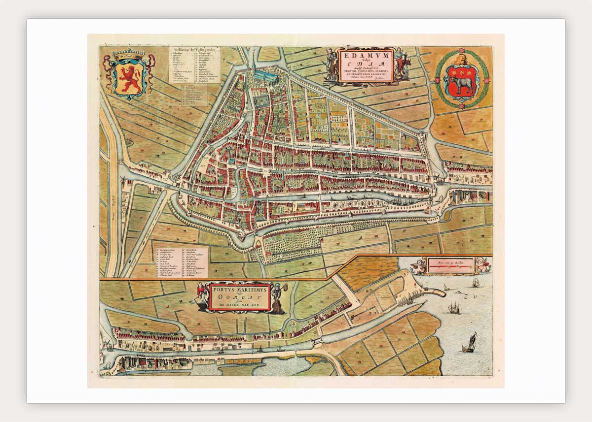 Edam - oude kaart Atlas De Wit
