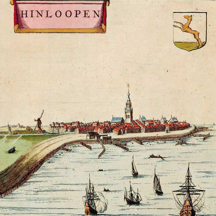 Sloten, Workum, IJlst en Hindelopen - oude kaart Atlas De Wit