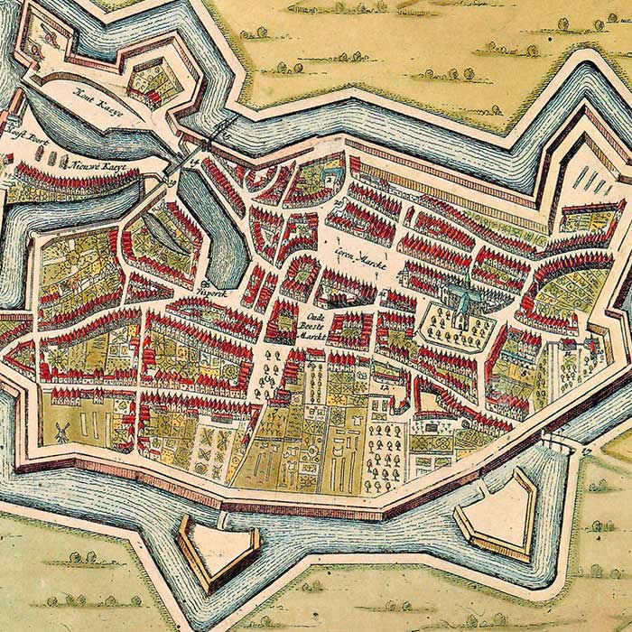 Goes - oude kaart Atlas De Wit