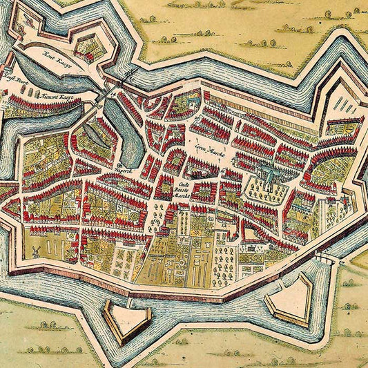 Goes - oude kaart Atlas De Wit