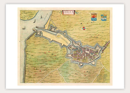 Goes - oude kaart Atlas De Wit