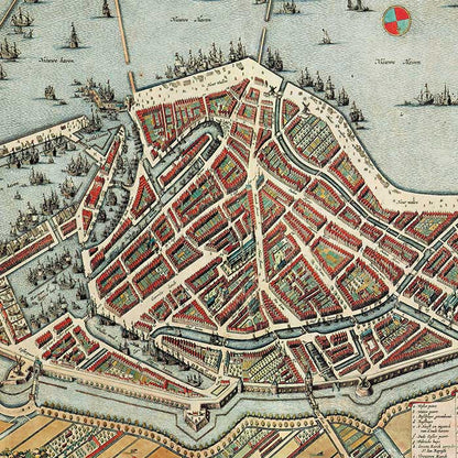 Hoorn - oude kaart Atlas De Wit