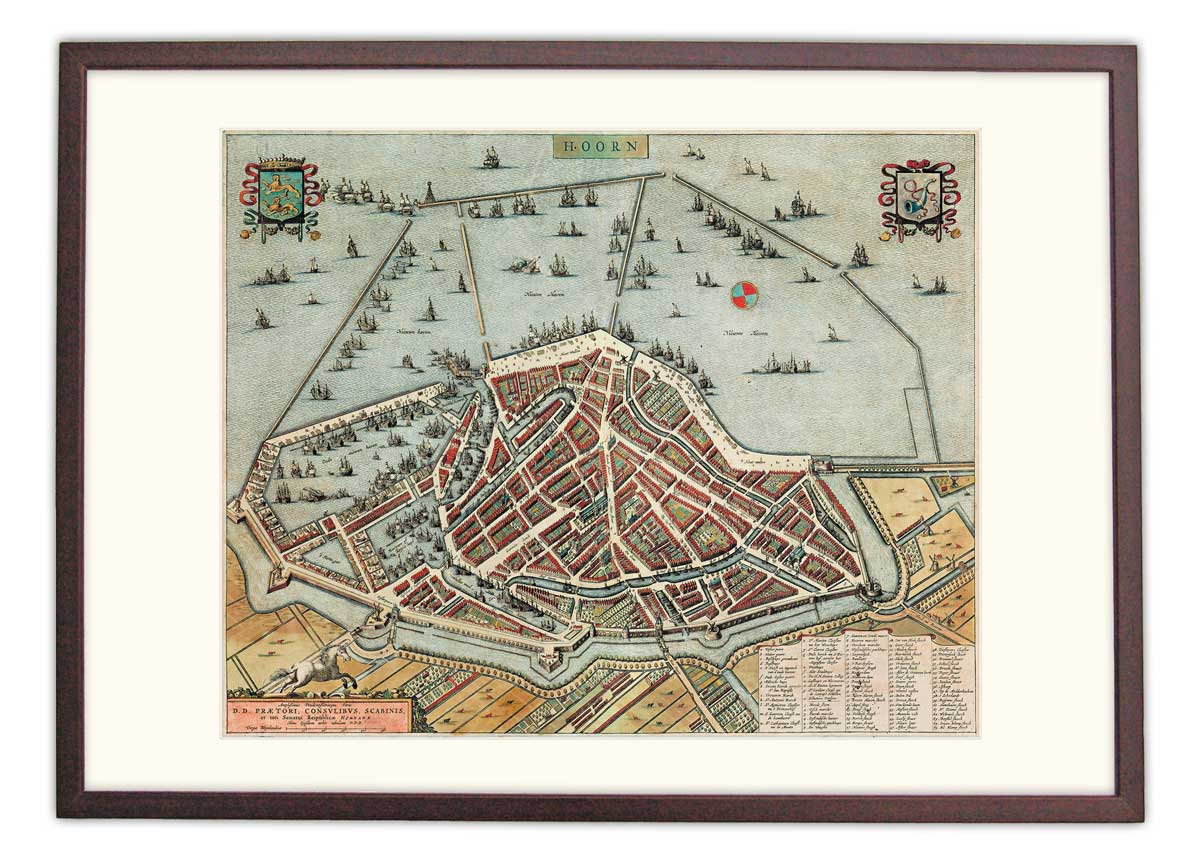Hoorn - oude kaart Atlas De Wit