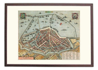 Hoorn - oude kaart Atlas De Wit