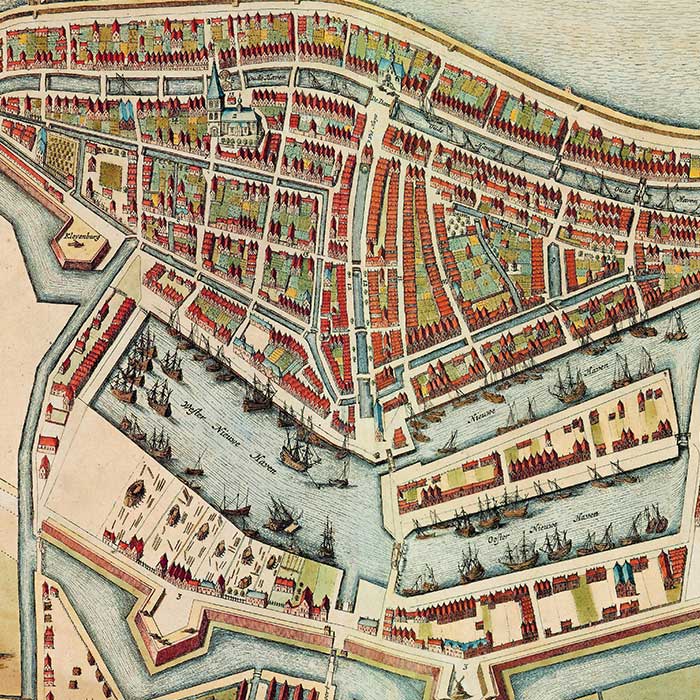 Medemblik - oude kaart Atlas De Wit