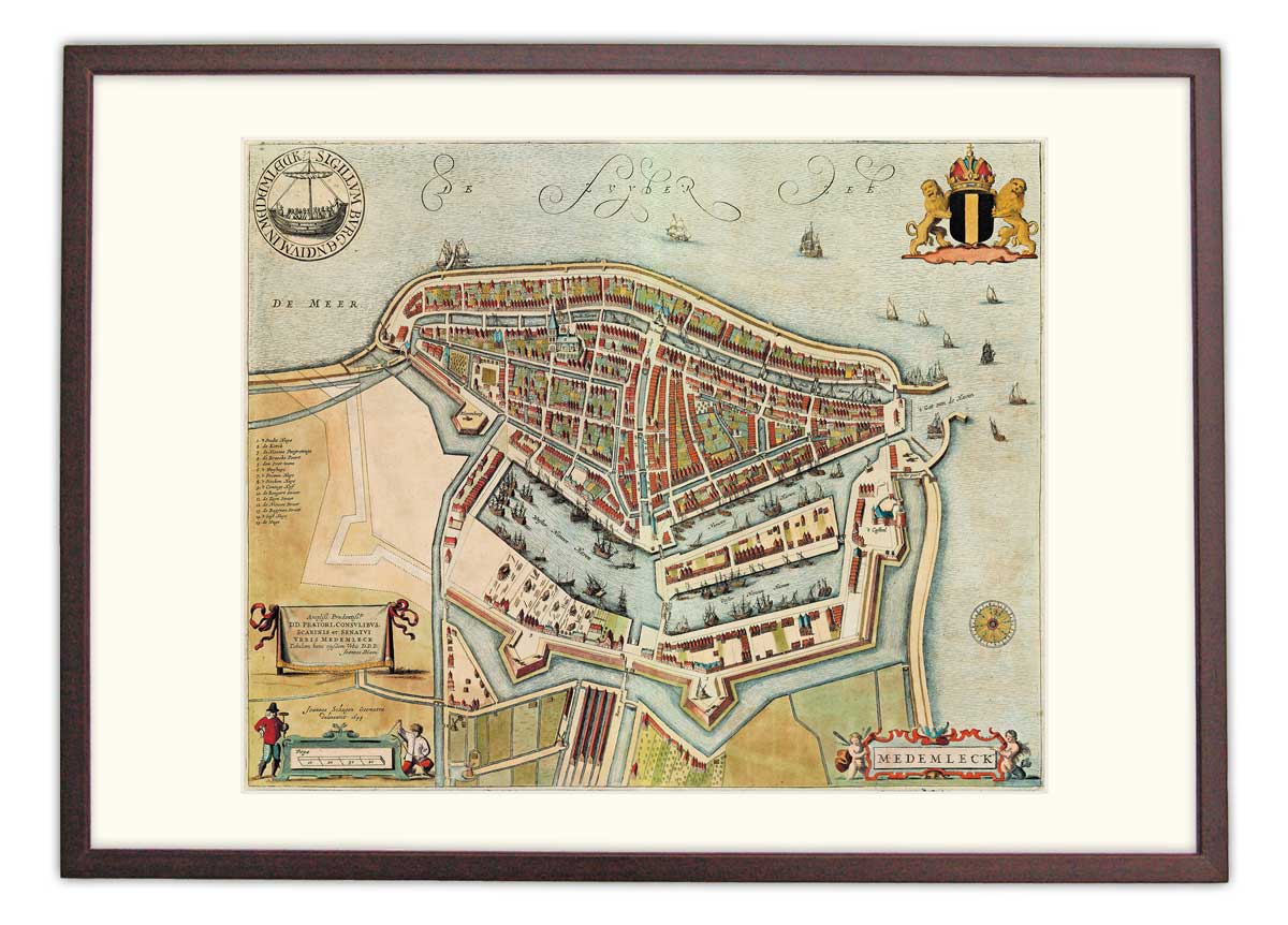 Medemblik - oude kaart Atlas De Wit