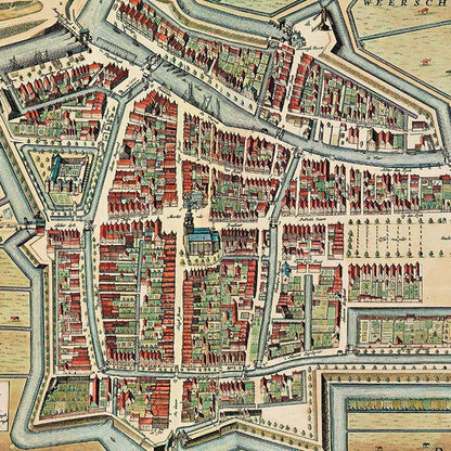 Purmerend - oude kaart Atlas De Wit