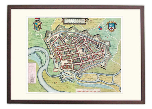Oude kaart Roermond uit de Atlas De Wit