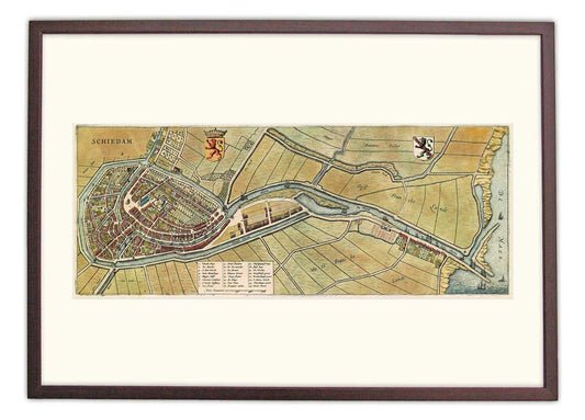 Schiedam - oude kaart Atlas De Wit