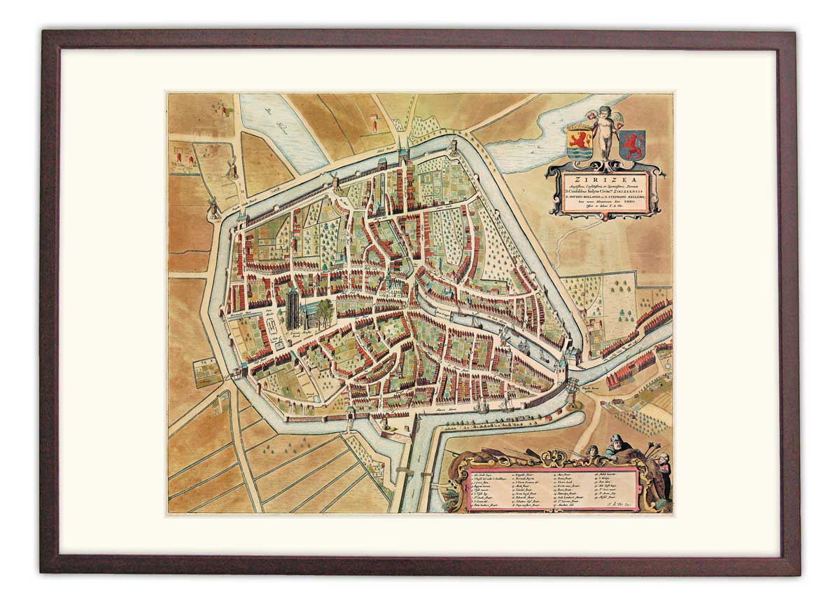 Zierikzee - oude kaart Atlas De Wit